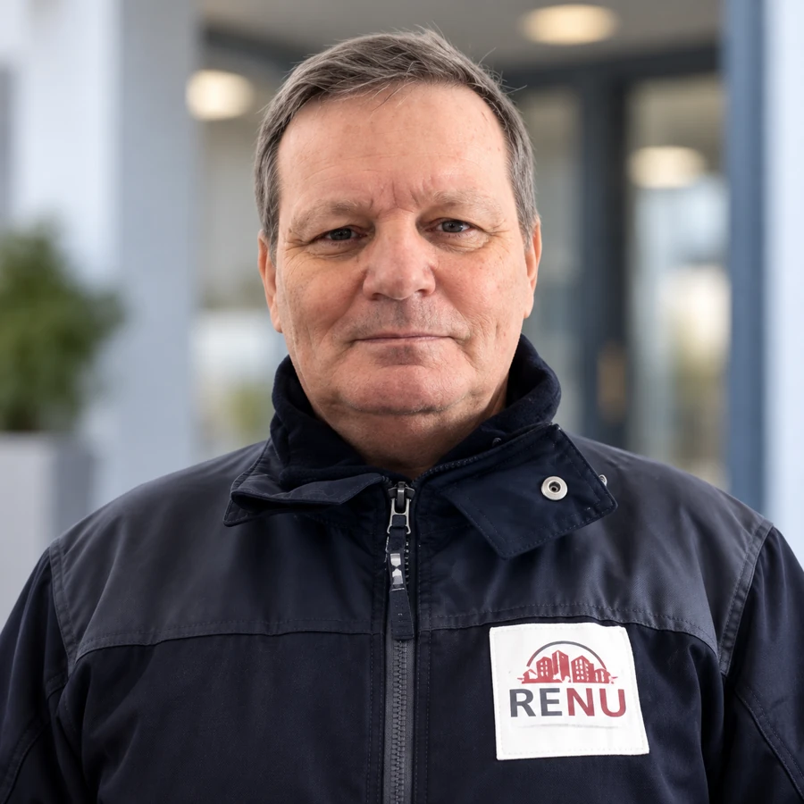 Kaj, vicevært hos RENU