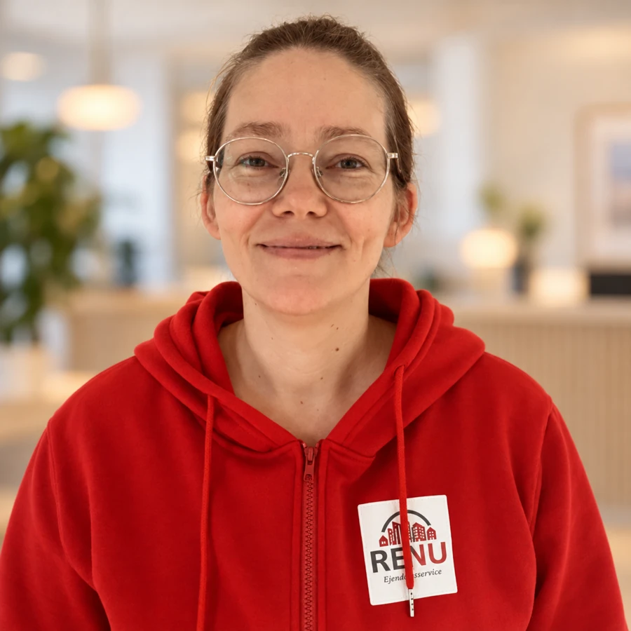 Stephanie, hjælper hos RENU